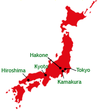 Japan Ancient Highways Tour Map Japan Ancient Highways Tour Map