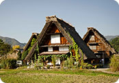 Thatched farmhouses of Shirakawa-go in Japan